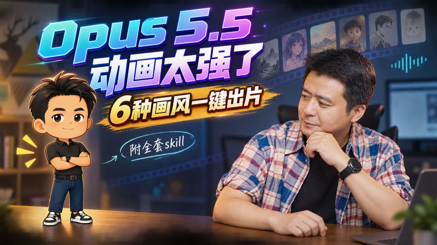 一句话生成动画短片！Opus5.5+ComfyUI代码动画完整教程